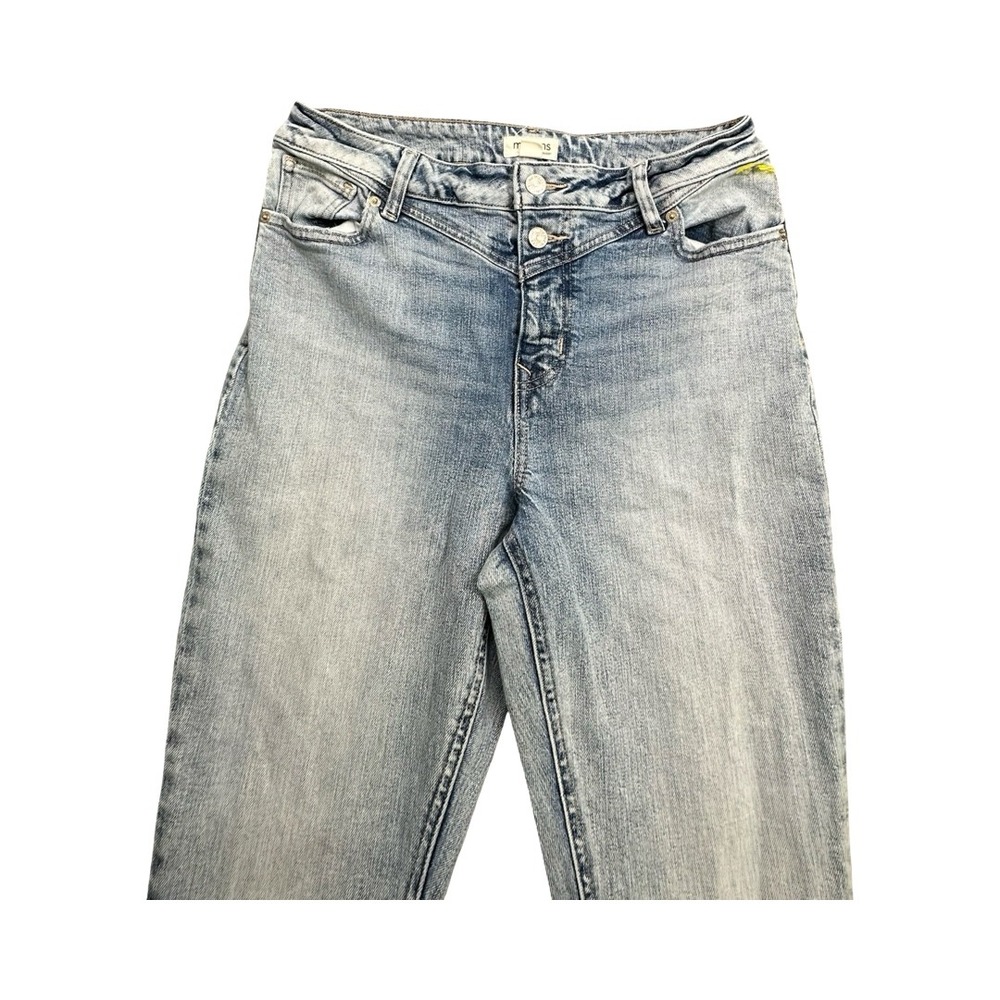 Maurices Jeans Womens 8 Light Kick Boot Ankle Mid Rise Frayed Hem Button Fly 44 - Picture 12 of 14
